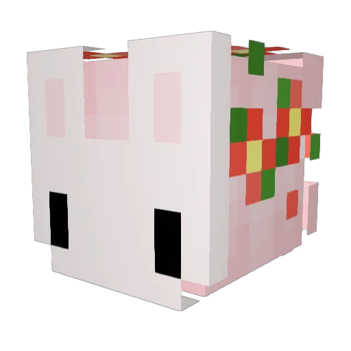 HjonkLike Minecraft avatar head, 3D render