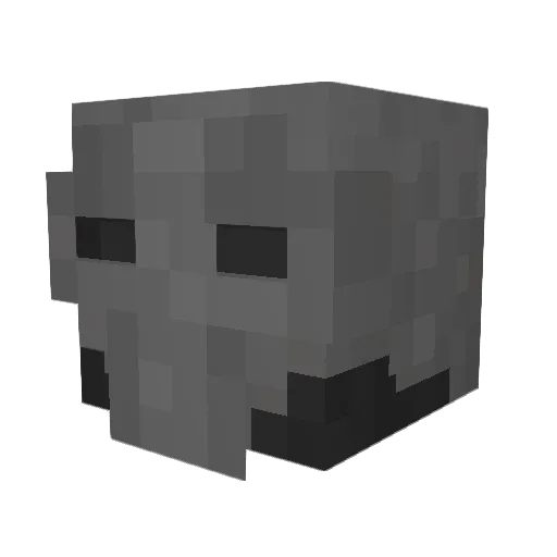 Hjormel Minecraft avatar head, 3D render