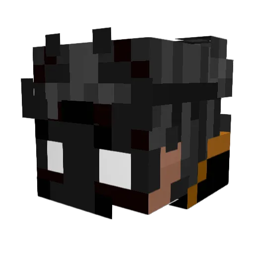 HkHiukyy Minecraft avatar head, 3D render