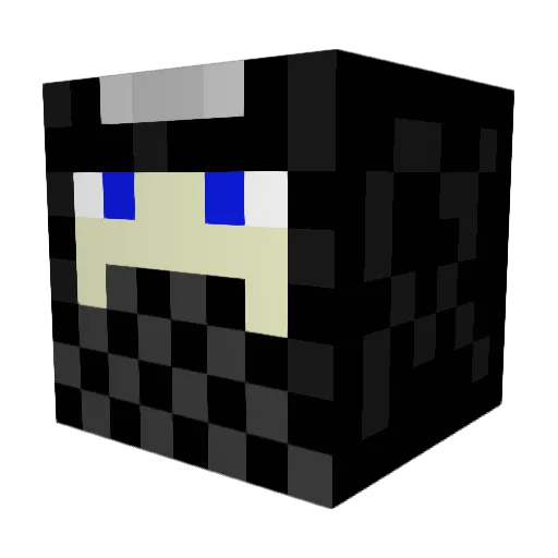 Hkhalz Minecraft avatar head, 3D render