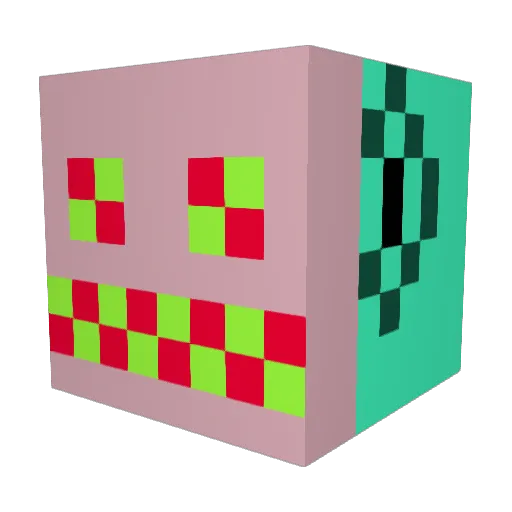 Hkid2000 Minecraft avatar head, 3D render