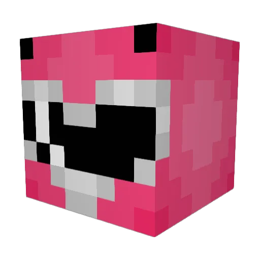 Hkpanda Minecraft avatar head, 3D render