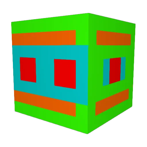 Hladen Minecraft avatar head, 3D render