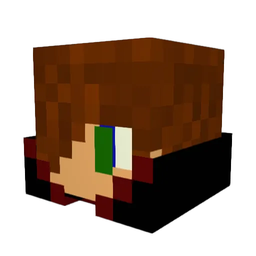 Hlm023 Minecraft avatar head, 3D render