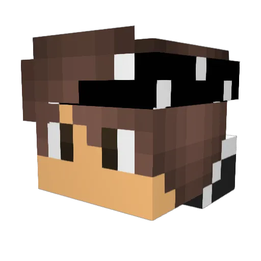 HmOooSh22 Minecraft avatar head, 3D render