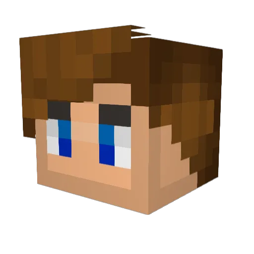 HmSkye Minecraft avatar head, 3D render