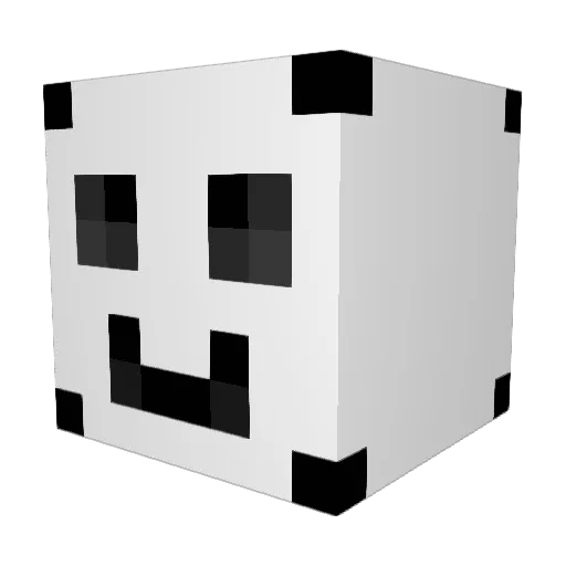 HmTici Minecraft avatar head, 3D render