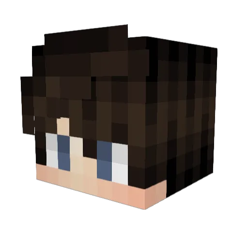 HmajTK Minecraft avatar head, 3D render