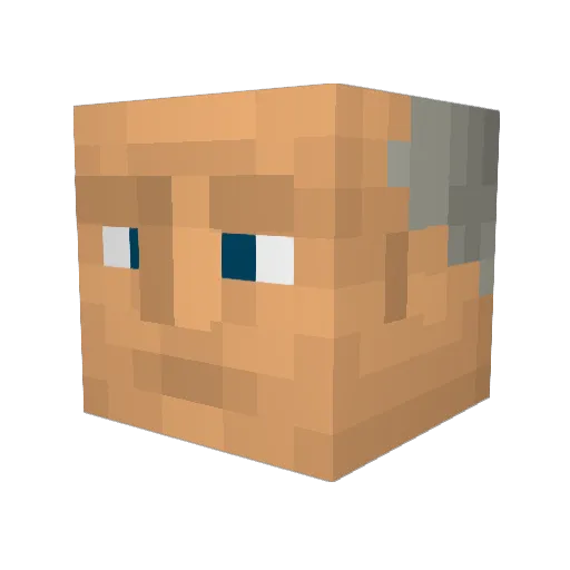 Hman252 Minecraft avatar head, 3D render