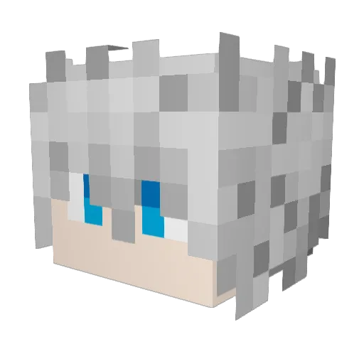 Hman_Yan Minecraft avatar head, 3D render