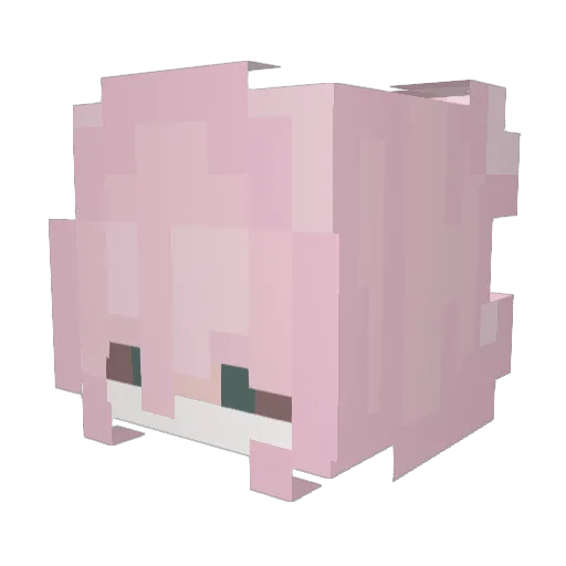 HmaoH Minecraft avatar head, 3D render
