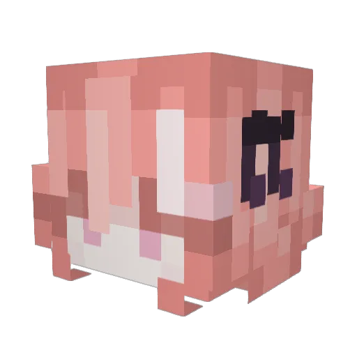 Hmmmmm0 Minecraft avatar head, 3D render