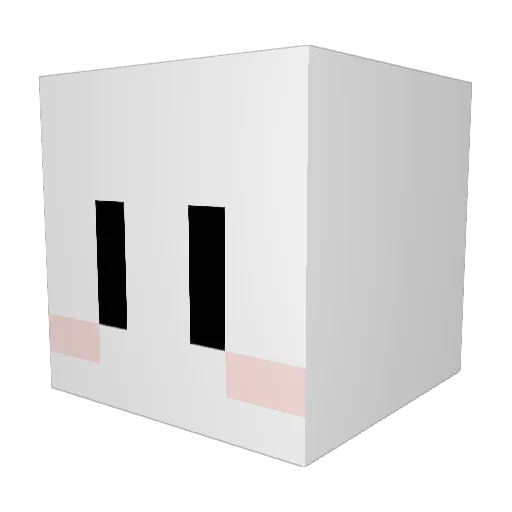 Hmuffin06 Minecraft avatar head, 3D render