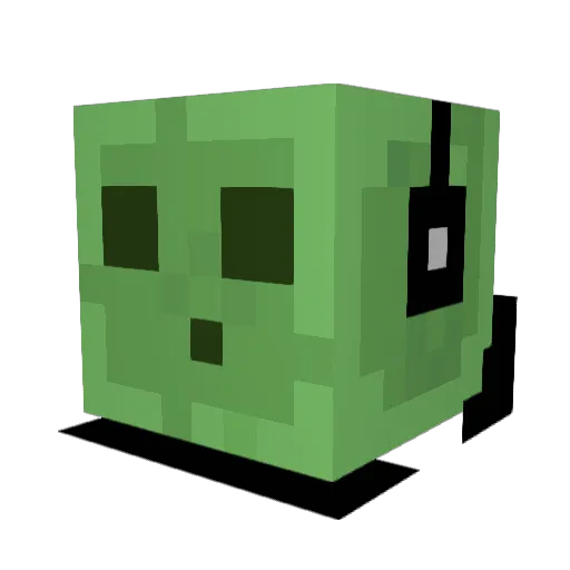 Hneken Minecraft avatar head, 3D render