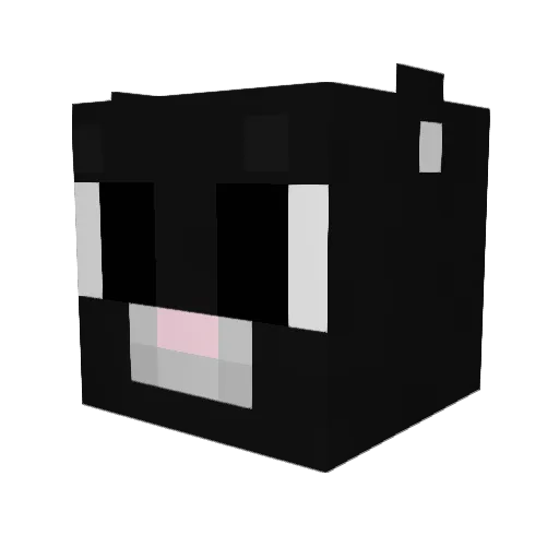 Hnk0_ Minecraft avatar head, 3D render