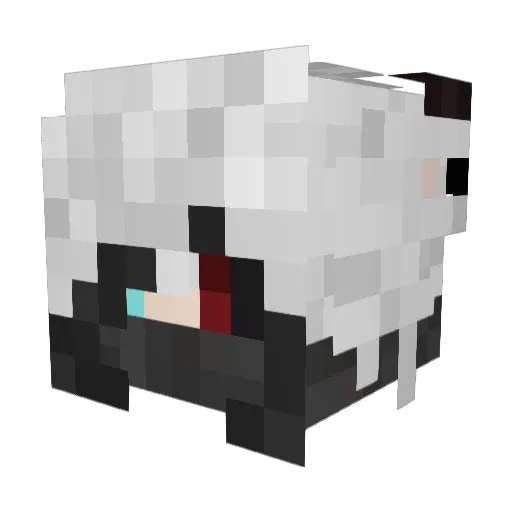 Ho1yy Minecraft avatar head, 3D render