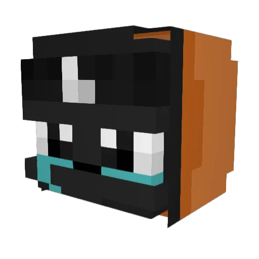 Ho7y Minecraft avatar head, 3D render
