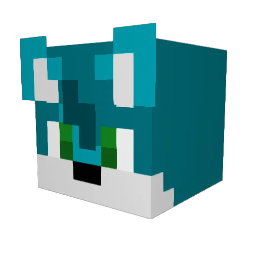 HoCheong Minecraft avatar head, 3D render