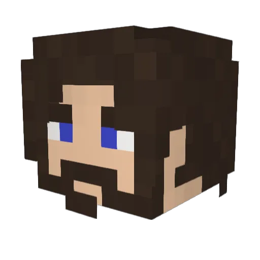 HoIIis Minecraft avatar head, 3D render