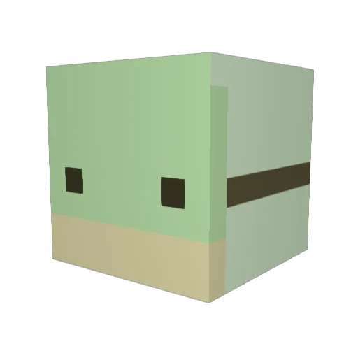 HoIIowVoid Minecraft avatar head, 3D render