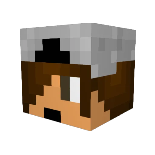 HoIden Minecraft avatar head, 3D render