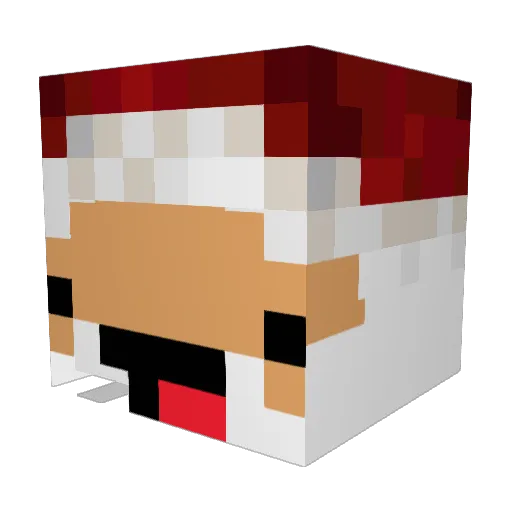 HoMo_GoD Minecraft avatar head, 3D render