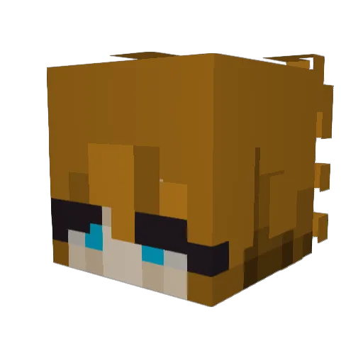 HoRAntares Minecraft avatar head, 3D render