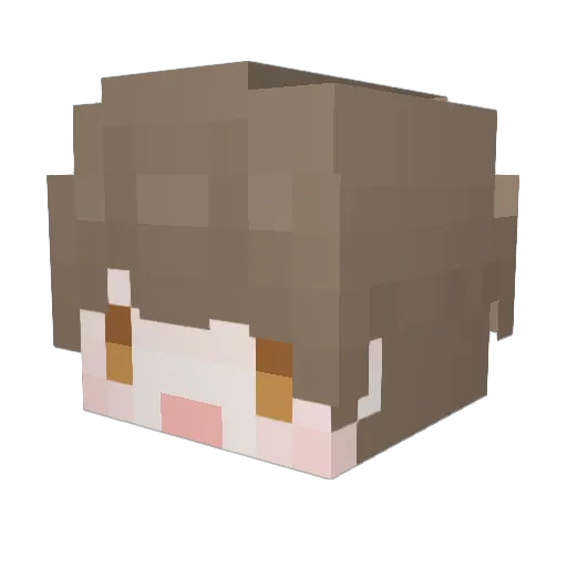 HoShikage_Rin Minecraft avatar head, 3D render