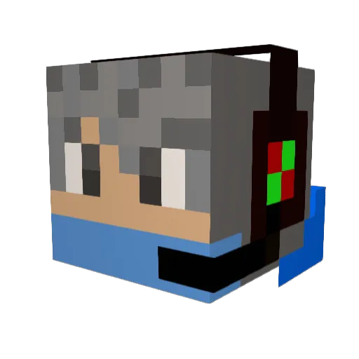 HoTing9194 Minecraft avatar head, 3D render