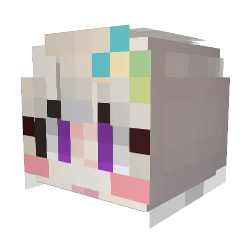 Ho_Yeon0 Minecraft avatar head, 3D render
