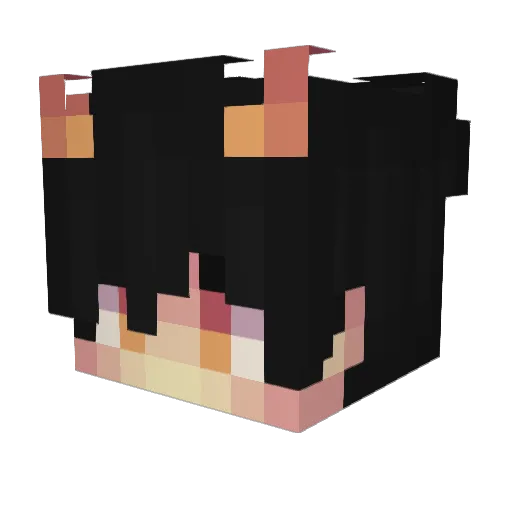HoangAraYT Minecraft avatar head, 3D render