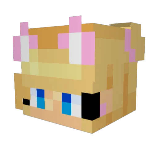 Hoarcrux Minecraft avatar head, 3D render