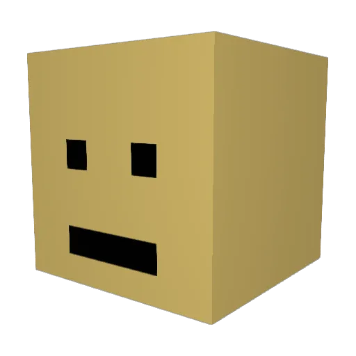 Hoardling Minecraft avatar head, 3D render