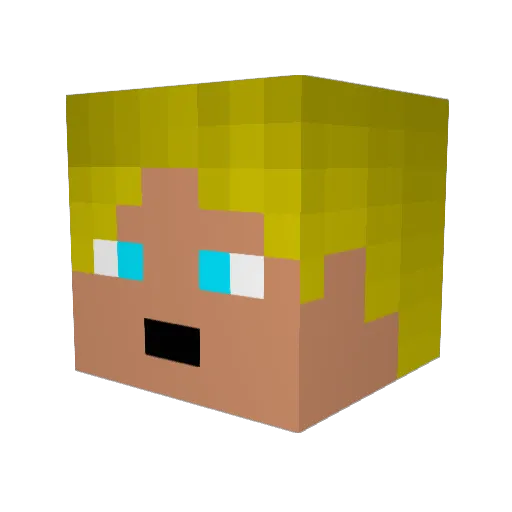 HoaxEast Minecraft avatar head, 3D render