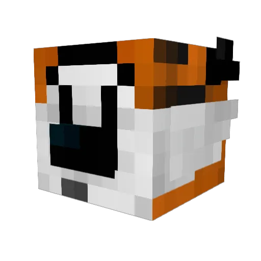 Hobbes85 Minecraft avatar head, 3D render