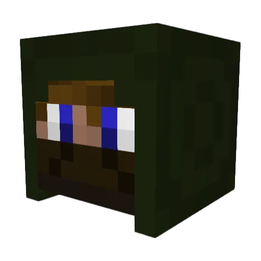 HobbitAshenTake Minecraft avatar head, 3D render