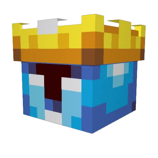 Hobbyheld Minecraft avatar head, 3D render