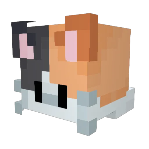 Hobbytwo Minecraft avatar head, 3D render