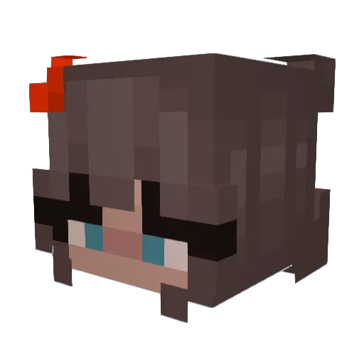 HobnobBiscuits Minecraft avatar head, 3D render
