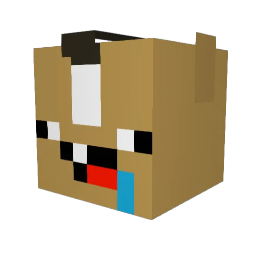 Hobo1963 Minecraft avatar head, 3D render