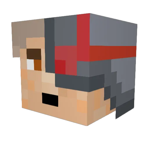 HoboJoe42069 Minecraft avatar head, 3D render