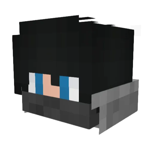 HoboKing01 Minecraft avatar head, 3D render