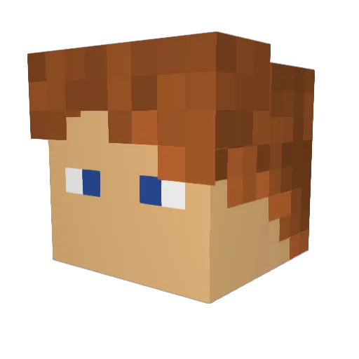 HoboStinko Minecraft avatar head, 3D render