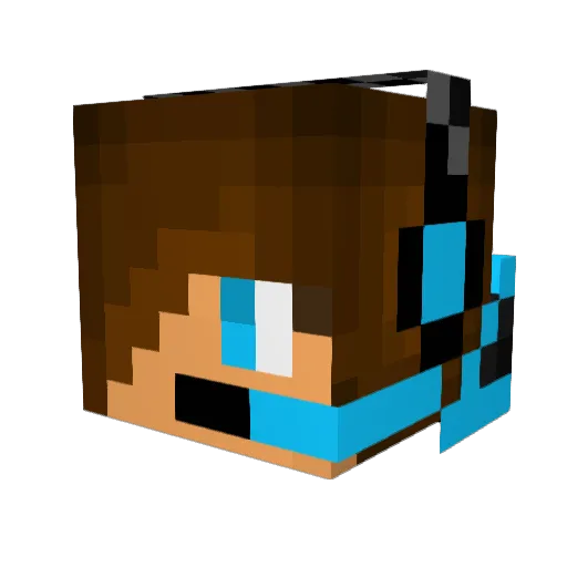 Hobo_Boat Minecraft avatar head, 3D render