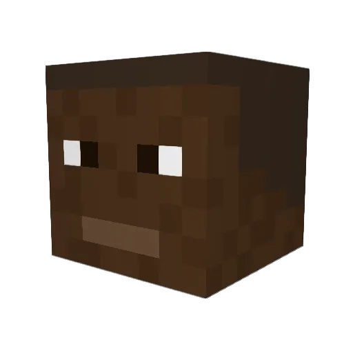 Hobsonator Minecraft avatar head, 3D render