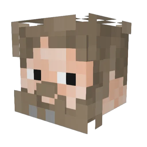 Hobstae Minecraft avatar head, 3D render