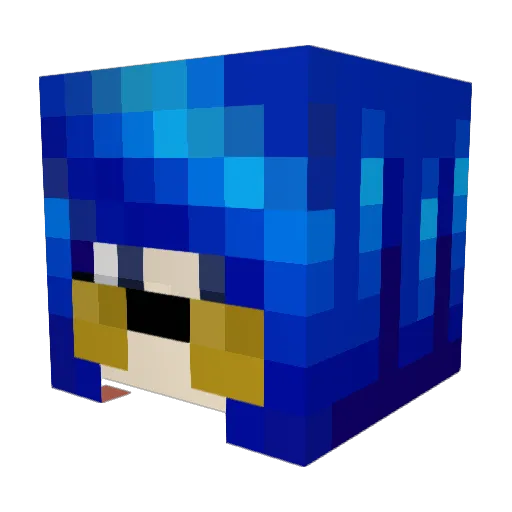Hocalt Minecraft avatar head, 3D render