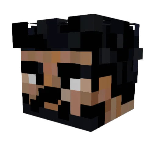 Hodancini Minecraft avatar head, 3D render