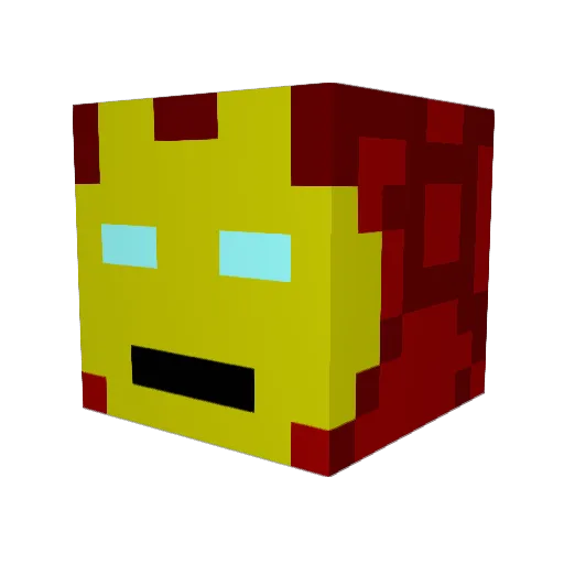 HodenHerbert Minecraft avatar head, 3D render