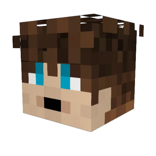 Hodgo93 Minecraft avatar head, 3D render